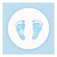Ambiente Servetten - Jongen geboren - 20x - kraamvisite babyshower