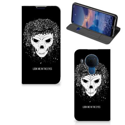 Mobiel BookCase Nokia 5.4 Skull Hair Mobiel BookCase Nokia 5.4 Skull Hair