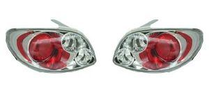 Set Achterlichten passend voor Peugeot 206 excl. CC/SW - Chroom DLPER01