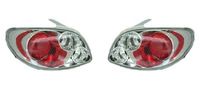 Set Achterlichten passend voor Peugeot 206 excl. CC/SW - Chroom DLPER01