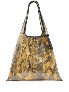 3.1 Phillip Lim sac cabas à imprimé peau de python - Jaune