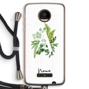 Green Brush: Motorola Moto Z Force Transparant Hoesje met koord