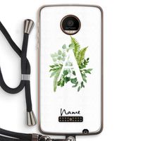 Green Brush: Motorola Moto Z Force Transparant Hoesje met koord