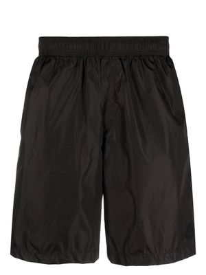 Moncler short de bain à patch logo - Noir