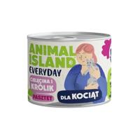 ANIMAL ISLAND Everyday Veal and rabbit for kittens - nat kattenvoer - 185g