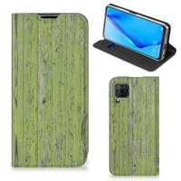 Huawei P40 Lite Book Wallet Case Green Wood