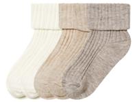 lupilu 5 paar baby sokken (15-18, wit/beige/grijs)
