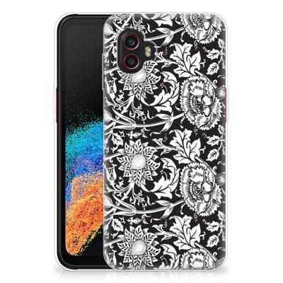 Samsung Galaxy Xcover 6 Pro | TPU Case | Black Flowers Samsung Galaxy Xcover 6 Pro | TPU Case | Black Flowers