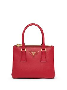 Prada mini sac Galleria en cuir - Rouge