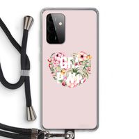 GRL PWR Flower: Samsung Galaxy A72 5G Transparant Hoesje met koord