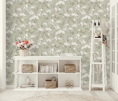 Dutch Wallcoverings Eleganza - Petalina Sage - Groen