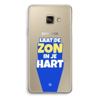 Laat de zon in je hart: Samsung Galaxy A3 (2016) Transparant Hoesje