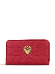 Dolce & Gabbana portefeuille continental Devotion zippé - Rouge