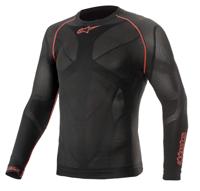 ALPINESTARS Ride Tech V2 Top Long Sleeve Summer, Thermoshirt voor op de moto, Zwart-Rood