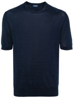 Drumohr t-shirt en maille à col rond - Bleu