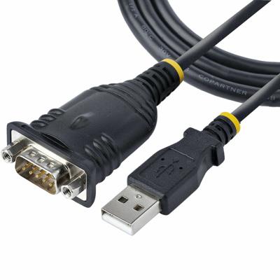 Kabel USB naar Seriële Poort Startech 1P3FP-USB-SERIAL Zwart