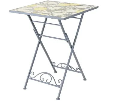 Outdoor Living by Decoris bistrotafel sorrento 58x58x76cm blauw