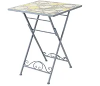 Outdoor Living by Decoris bistrotafel sorrento 58x58x76cm blauw