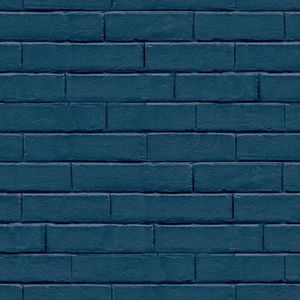 Noordwand Noordwand Behang Good Vibes Brick Wall blauw