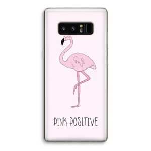Pink positive: Samsung Galaxy Note 8 Transparant Hoesje