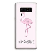 Pink positive: Samsung Galaxy Note 8 Transparant Hoesje