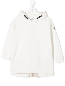 Moncler Enfant robe-sweat plissée - Blanc