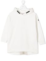 Moncler Enfant robe-sweat plissée - Blanc