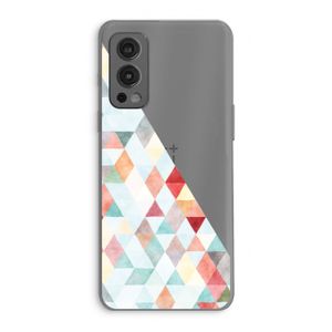 Gekleurde driehoekjes pastel: OnePlus Nord 2 5G Transparant Hoesje