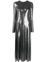 Forte Forte robe longue à fini métallisé - Argent