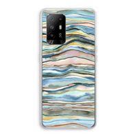 Watercolor Agate: Oppo A95 5G Transparant Hoesje