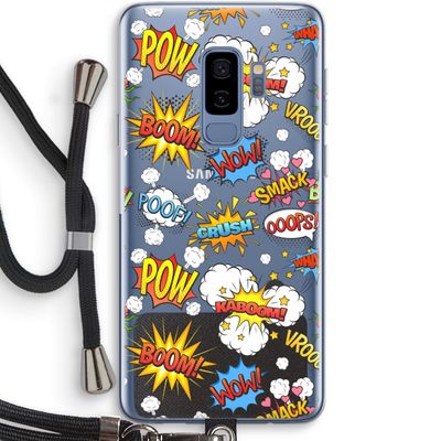 Pow Smack: Samsung Galaxy S9 Plus Transparant Hoesje met koord