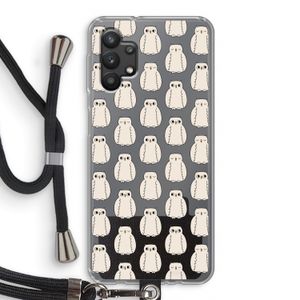 Uilen: Samsung Galaxy A32 5G Transparant Hoesje met koord