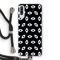 Eyes pattern: Samsung Galaxy A70 Transparant Hoesje met koord