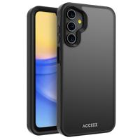 Accezz Rugged Frosted Backcover Samsung Galaxy A15 (5G/4G) Telefoonhoesje Zwart