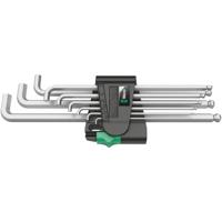 Wera 950 PKLS/9 SM SB Inbus Haakse schroevendraaierset 1.5 mm, 2 mm, 2.5 mm, 3 mm, 4 mm, 5 mm, 6 mm, 8 mm, 10 mm 9-delig