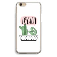 I love cacti: iPhone 6 / 6S Transparant Hoesje