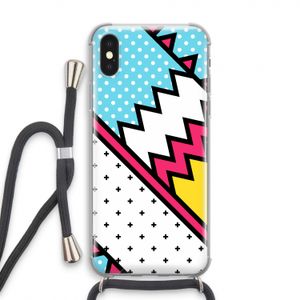 Pop Art #2: iPhone X Transparant Hoesje met koord