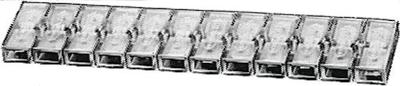 HELLA Socket,12-pin 142x42x7.0mm 10pcs.