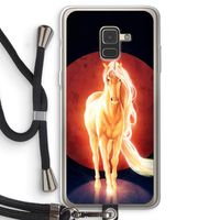 Last Unicorn: Samsung Galaxy A8 (2018) Transparant Hoesje met koord