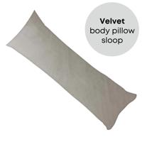 PandaHug Velvet Body Pillow Kussensloop Taupe (45x145 cm) - thumbnail