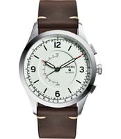 Horlogeband Fossil FTW1204 Leder Bruin 22mm