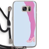 Pink panty: Samsung Galaxy S7 Transparant Hoesje met koord