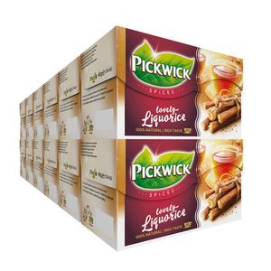 Pickwick - Spices Lovely Liquorice zwarte thee - 12x 20 zakjes