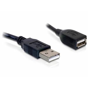 Delock USB-kabel USB 2.0 USB-A stekker, USB-A bus 0.15 m Zwart 82457