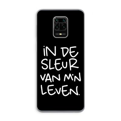 De Sleur: Xiaomi Redmi Note 9 Pro Transparant Hoesje