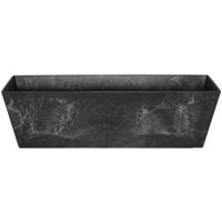 Ter Steege Plantenbak - gerecycled kunststof - zwart - 74 x 17 cm - Binnen en buiten gebruik