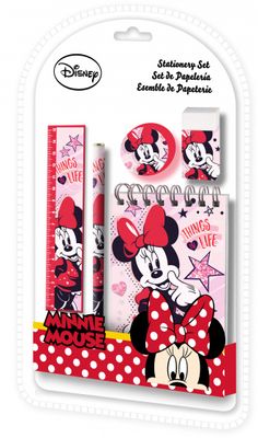 Disney schoolspullen Minnie Mouse meisjes roze 5 delig Disney schoolspullen Minnie Mouse meisjes roze 5 delig