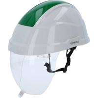 Werkveiligheidshelm met gezichtsbescherming, groen KS Tools 117.0139