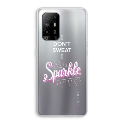 Sparkle quote: Oppo A94 5G Transparant Hoesje