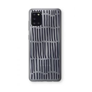 Moroccan stripes: Samsung Galaxy A31 Transparant Hoesje